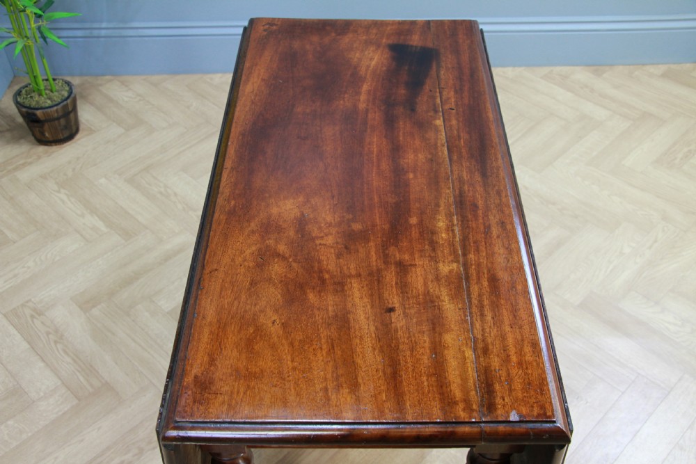 Original Antique Victorian Solid Mahogany 4 Seater Drop Leaf Dining Table C1880 View VI