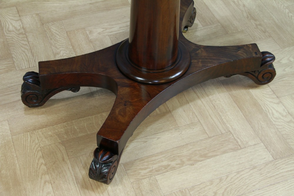 Antique William IV Mahogany Fold Over Tea Table Hall Sofa Table
 View IV
