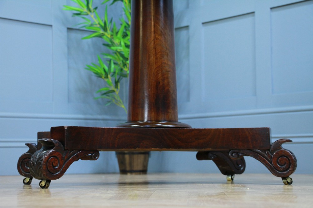 Antique William IV Mahogany Fold Over Tea Table Hall Sofa Table
 View V