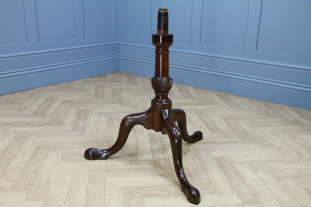 Original Antique Mahogany George III Bird Cage Tilt Top Tripod Table C1770
 View XI