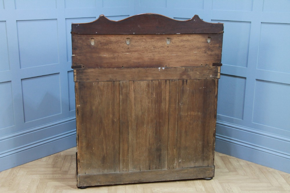 Antique Early Victorian Flame Grain Mahogany Barley Twist Chiffonier Sideboard C1840 View XVI
