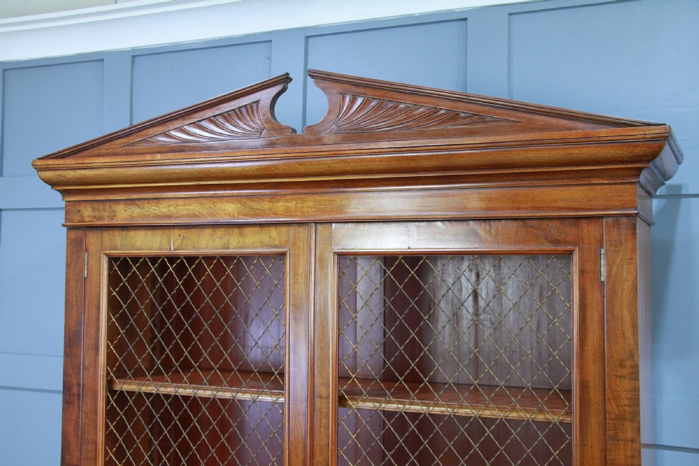 Original Antique Victorian Mahogany Grand Secretaire Bookcase Cupboard C1880 View XII