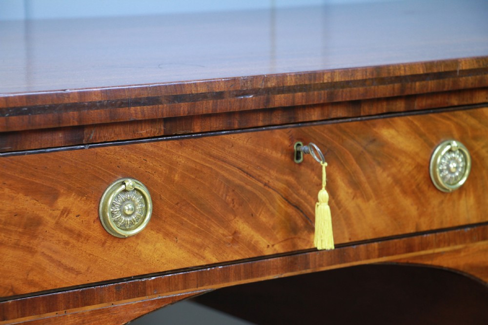 Antique Regency Grand Flame Grain Mahogany Breakfront Server Sideboard Georgian View VI