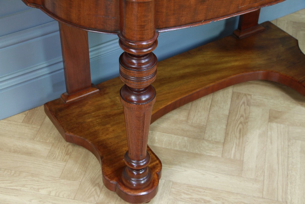 Antique Late Victorian Mahogany Ladies Carved Duchess Dressing Table With Mirror View XI