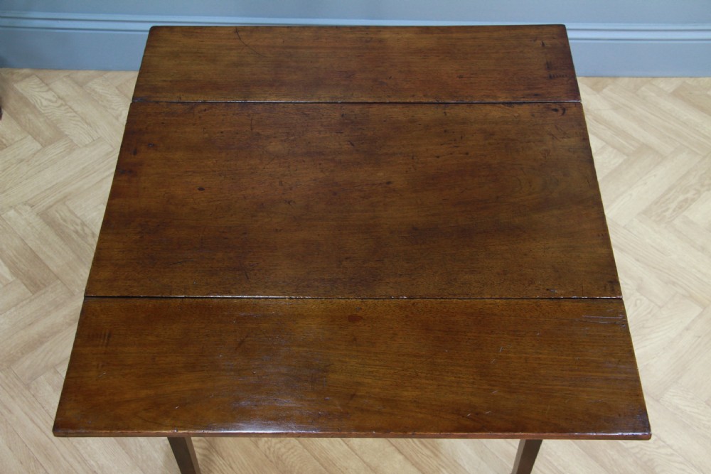 Original Antique Georgian Solid Mahogany Small Drop Leaf Pembroke Table C1830 View X