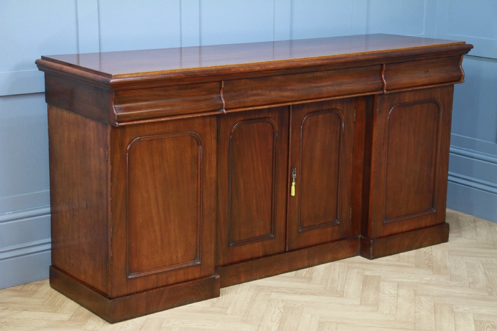 Antique Victorian Breakfront Mahogany Grand Sideboard Restored C1870 View VIII