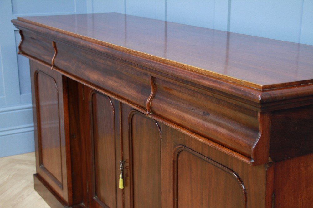 Antique Victorian Breakfront Mahogany Grand Sideboard Restored C1870 View IX