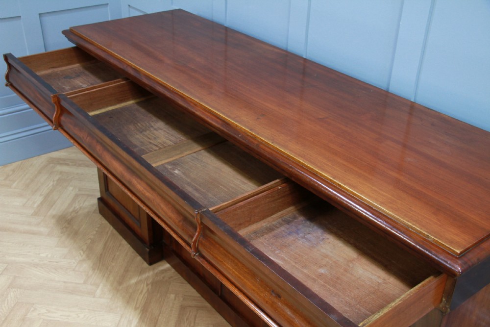 Antique Victorian Breakfront Mahogany Grand Sideboard Restored C1870 View XVI
