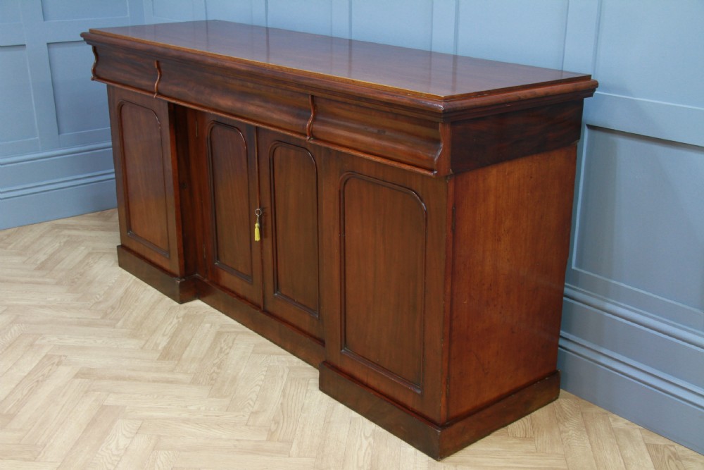 Antique Victorian Breakfront Mahogany Grand Sideboard Restored C1870 View XVIII