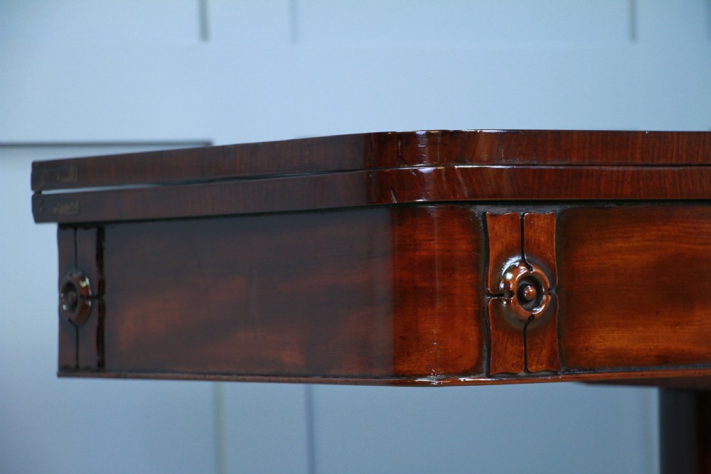 Antique Regency Mahogany Fold Over Tea Table Restored Georgian C1830 View IV