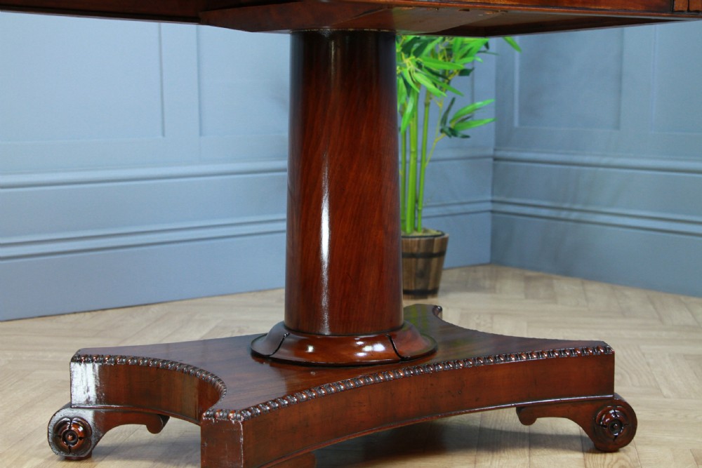 Antique Regency Mahogany Fold Over Tea Table Restored Georgian C1830 View XIII
