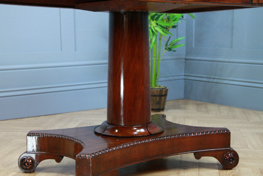 Antique Regency Mahogany Fold Over Tea Table Restored Georgian C1830 View XIV