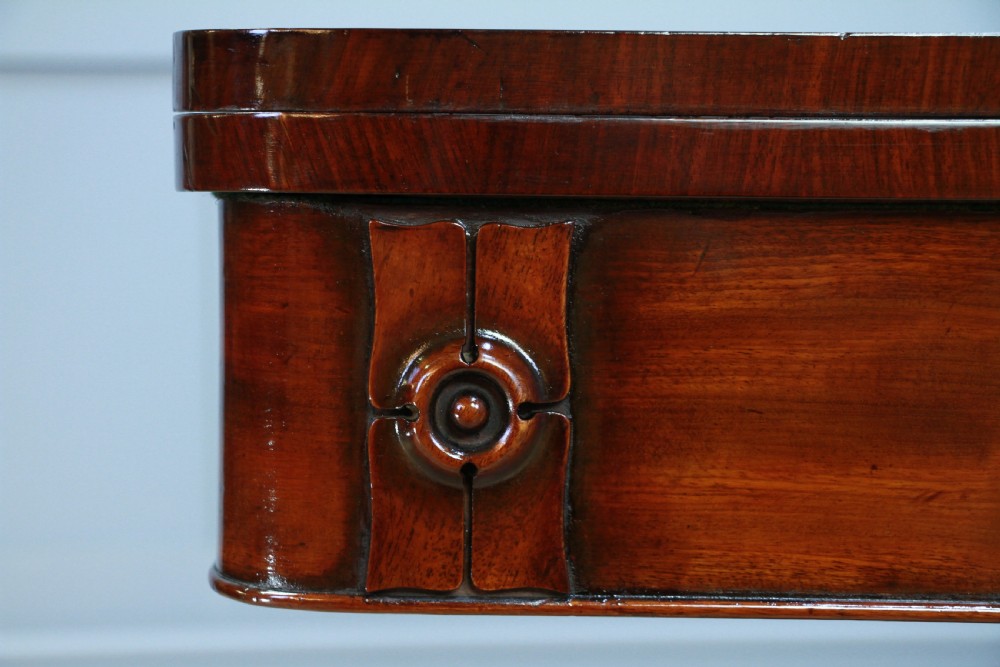 Antique Regency Mahogany Fold Over Tea Table Restored Georgian C1830 View XXI