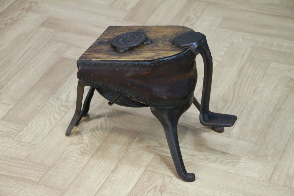 Antique Fletcher Russell & Co Ltd Foot Bellows Fireplace Blacksmiths Vintage Working