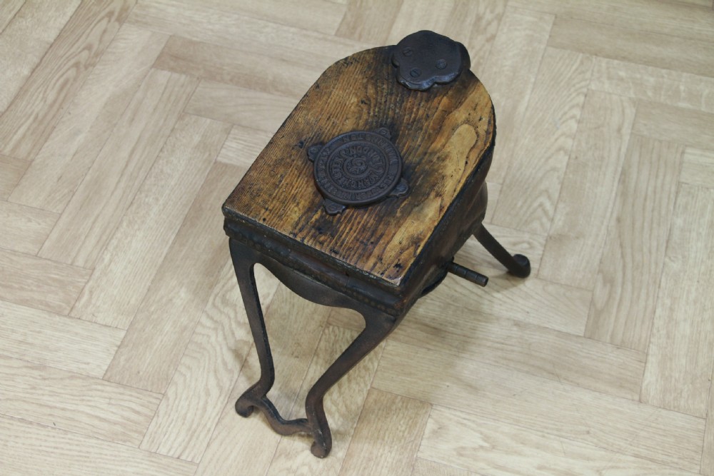 Antique Fletcher Russell & Co Ltd Foot Bellows Fireplace Blacksmiths Vintage Working View II