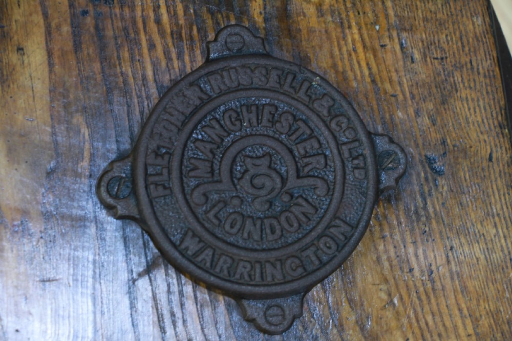 Antique Fletcher Russell & Co Ltd Foot Bellows Fireplace Blacksmiths Vintage Working View III
