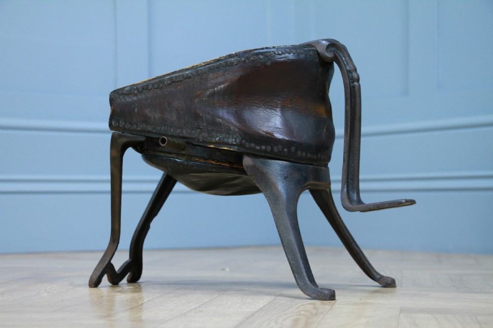 Antique Fletcher Russell & Co Ltd Foot Bellows Fireplace Blacksmiths Vintage Working View IV