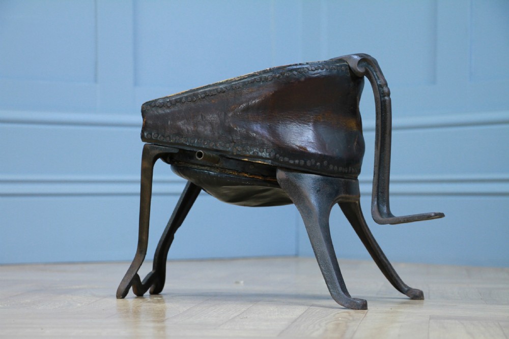 Antique Fletcher Russell & Co Ltd Foot Bellows Fireplace Blacksmiths Vintage Working View V