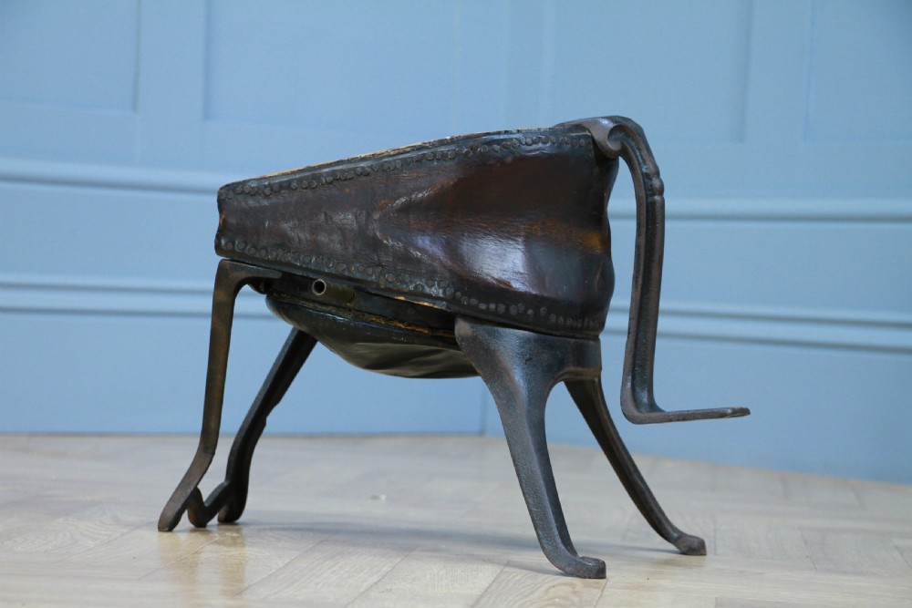 Antique Fletcher Russell & Co Ltd Foot Bellows Fireplace Blacksmiths Vintage Working View VI
