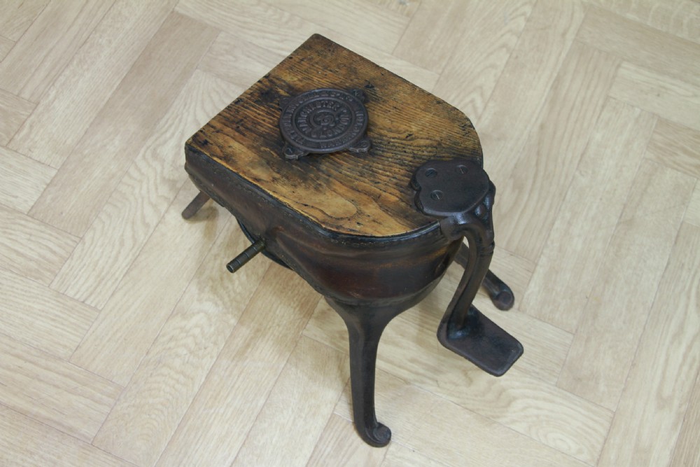 Antique Fletcher Russell & Co Ltd Foot Bellows Fireplace Blacksmiths Vintage Working View IX