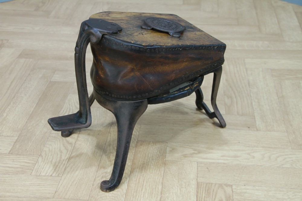 Antique Fletcher Russell & Co Ltd Foot Bellows Fireplace Blacksmiths Vintage Working View XII