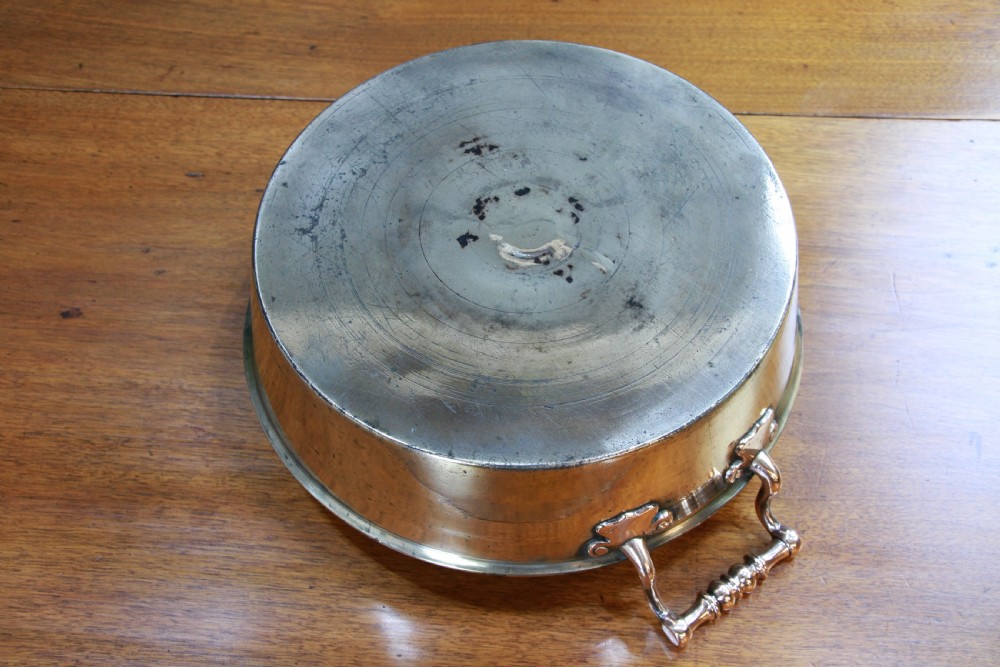 Antique Victorian Polished Copper & Brass Jam Pan With Handles C1850 View VIII