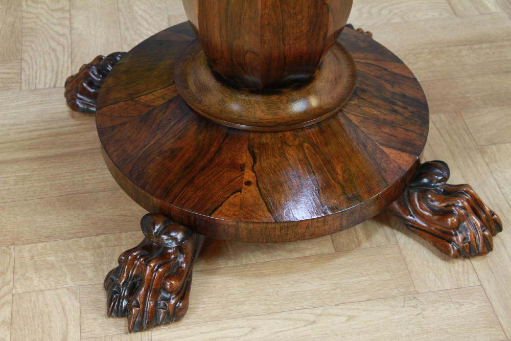 Antique Regency Georgian Rosewood Fold Over Card Games Table Hall Sofa Side 1830 View XIII
