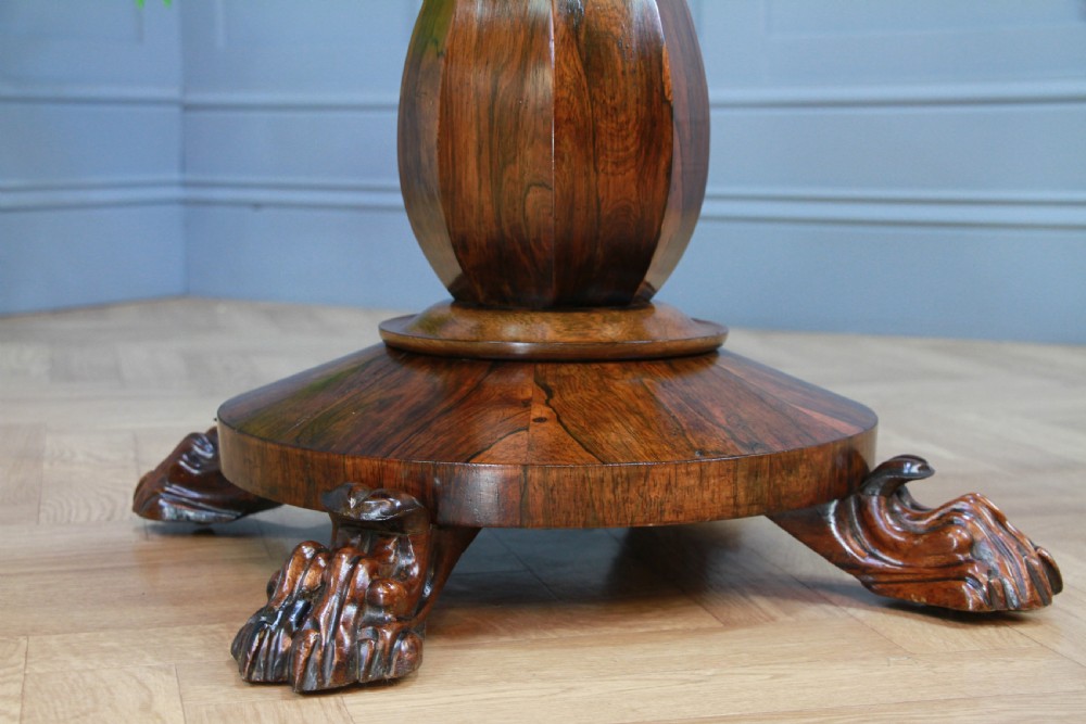 Antique Regency Georgian Rosewood Fold Over Card Games Table Hall Sofa Side 1830 View XIV
