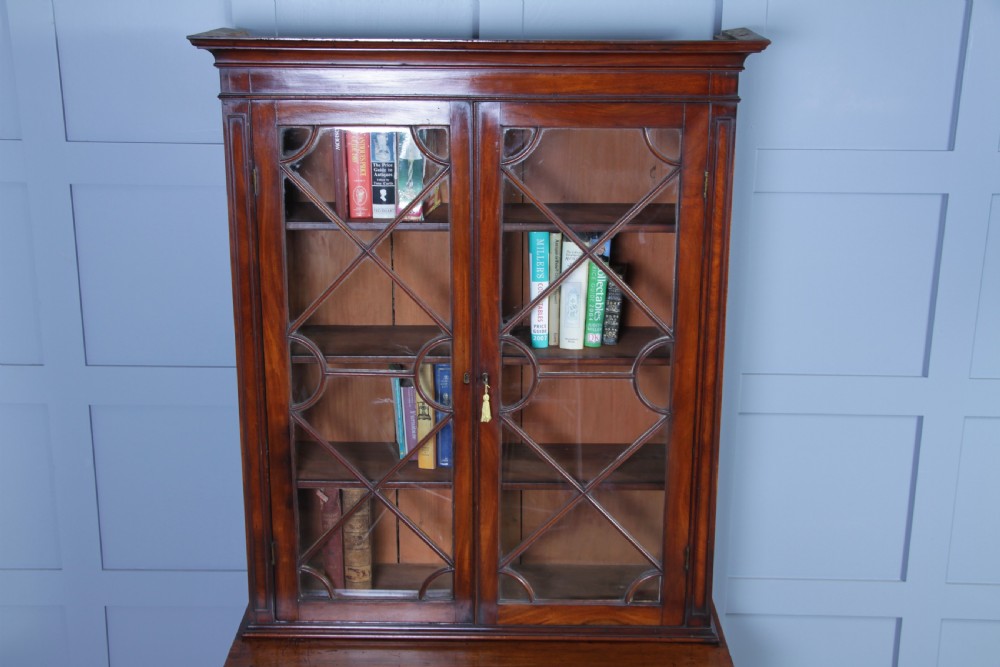 Antique Original Georgian William IV Mahogany Small Glazed Bookcase Cabinet C1830 View IV