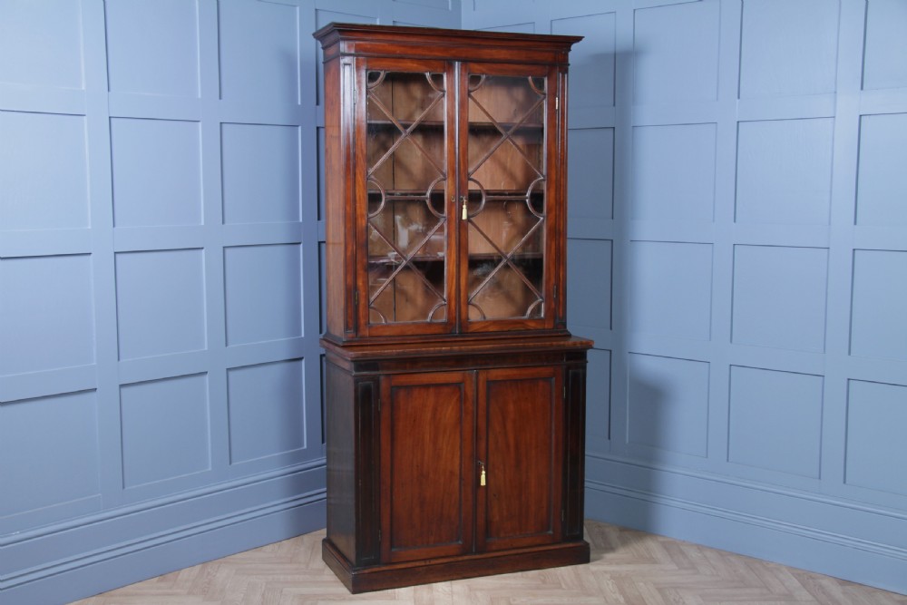 Antique Original Georgian William IV Mahogany Small Glazed Bookcase Cabinet C1830 View VII