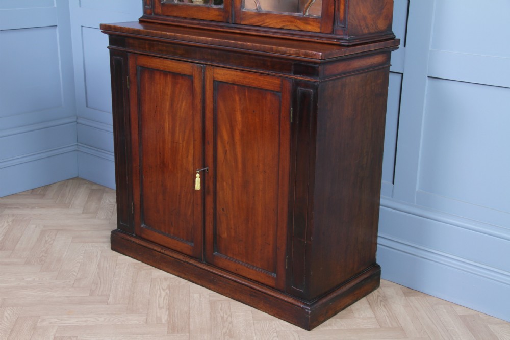 Antique Original Georgian William IV Mahogany Small Glazed Bookcase Cabinet C1830 View IX