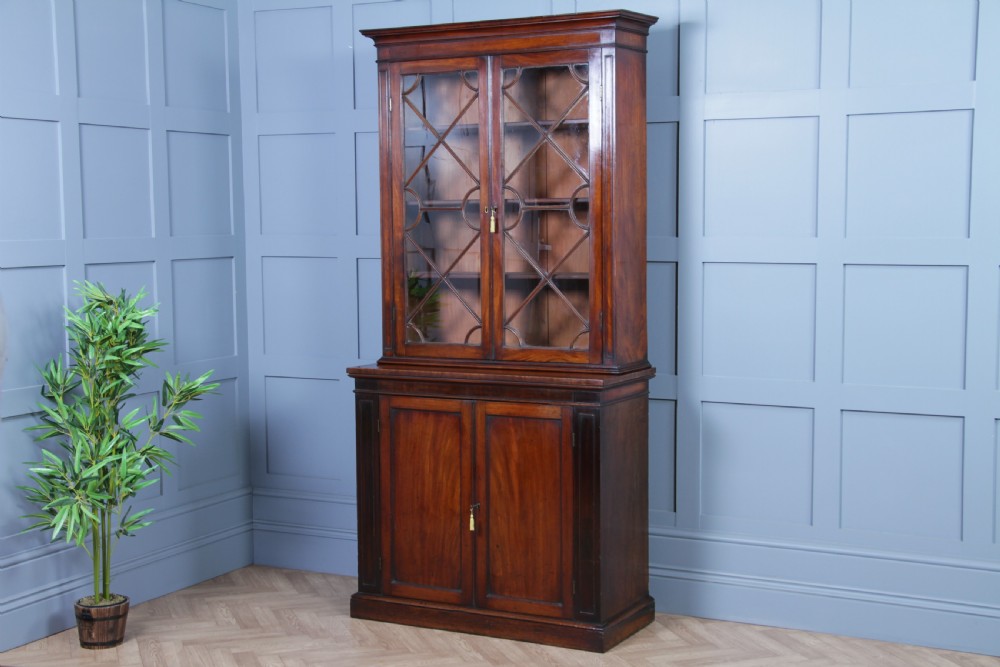 Antique Original Georgian William IV Mahogany Small Glazed Bookcase Cabinet C1830 View XIII