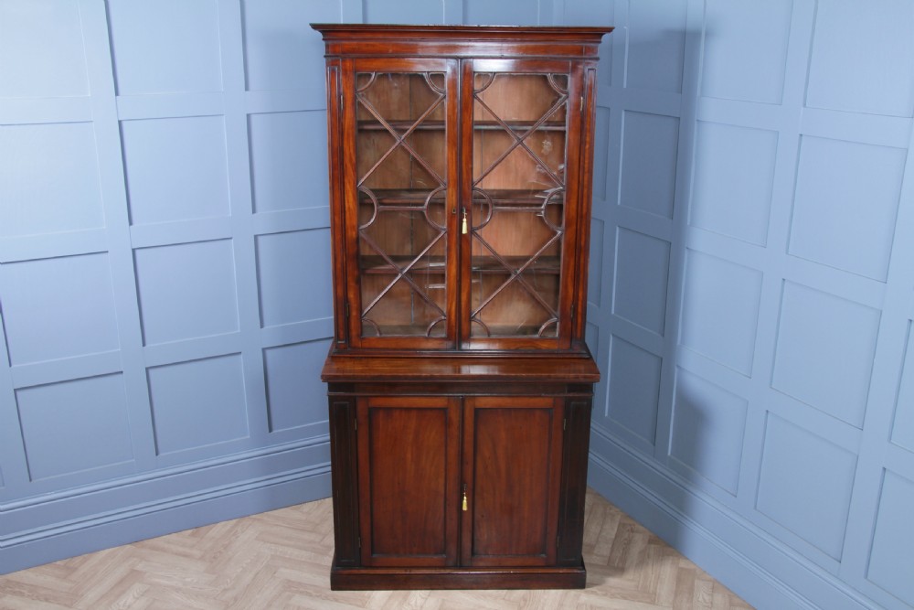 Antique Original Georgian William IV Mahogany Small Glazed Bookcase Cabinet C1830 View XIV