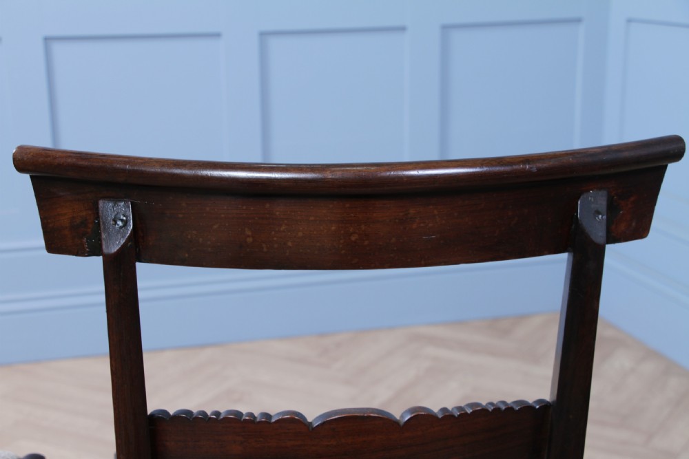 Set of 6 Antique Original William IV Rosewood Dining Chairs Regency Carved C1835 View XVII