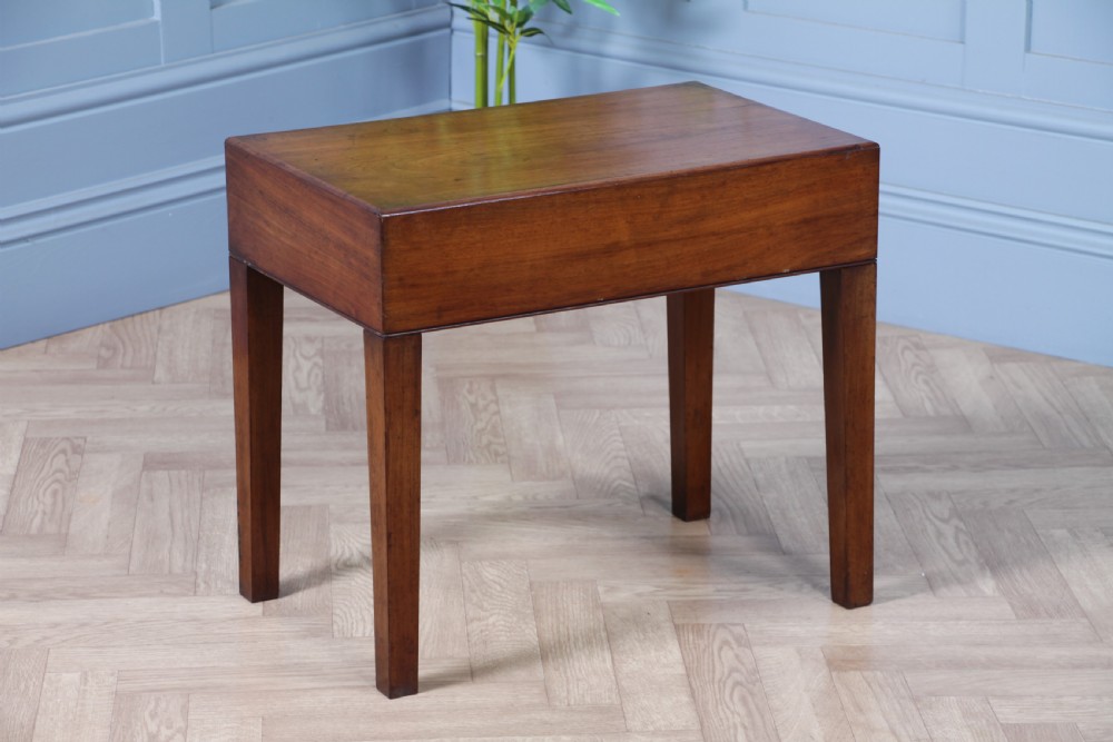 Antique Victorian Mahogany Baby Bath, Side Table 1870
