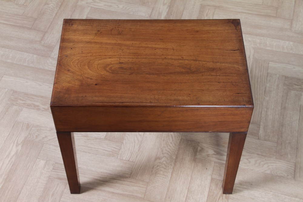 Antique Victorian Mahogany Baby Bath, Side Table 1870
 View V