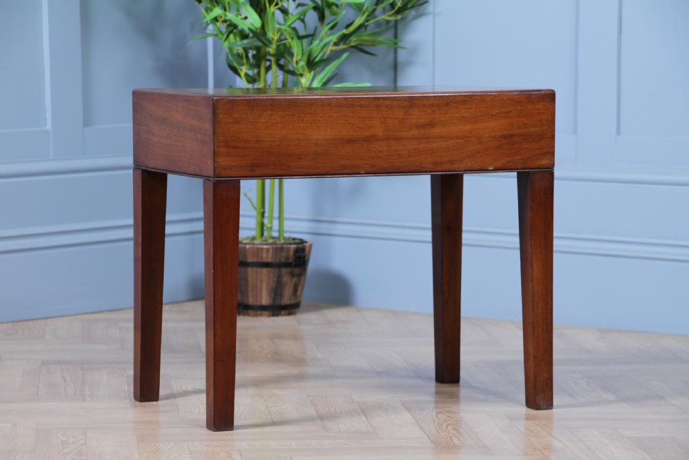 Antique Victorian Mahogany Baby Bath, Side Table 1870
 View XI