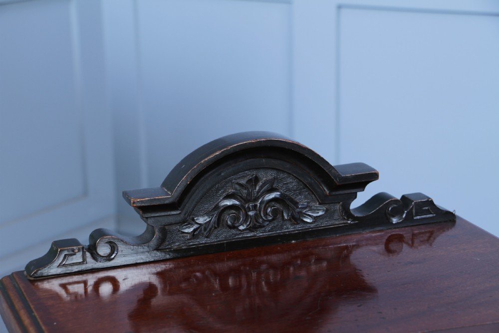 Antique Edwardian Carved Solid Mahogany Bedside Cupboard View V