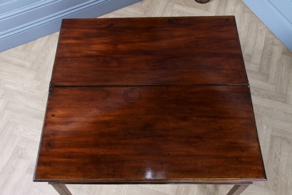 Antique Georgian Mahogany Fold Over Top Tea Table Sofa Breakfast Table C1820 View VIII
