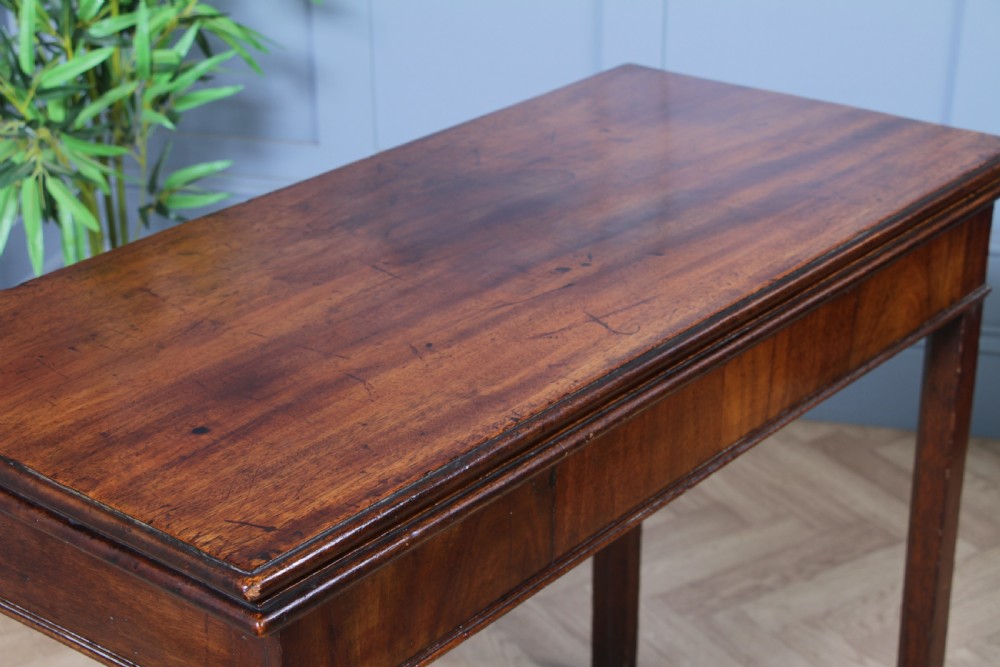 Antique Georgian Mahogany Fold Over Top Tea Table Sofa Breakfast Table C1820 View X
