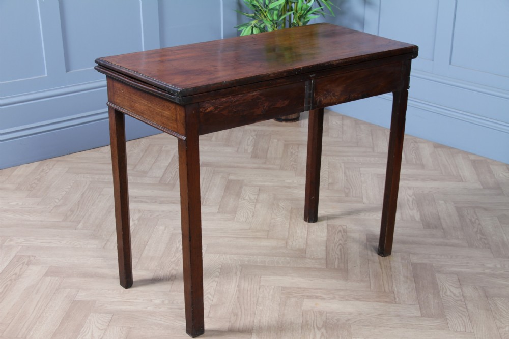 Antique Georgian Mahogany Fold Over Top Tea Table Sofa Breakfast Table C1820 View XIV