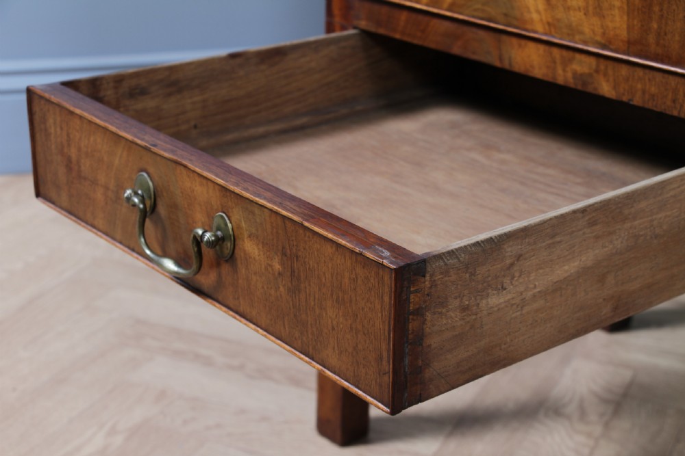 Antique Georgian Flame Mahogany Tray Top Bedside Cupboard C1800
 View XVI