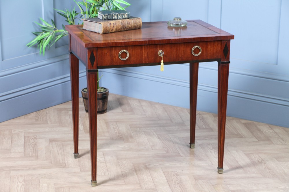 Antique 19th Century French Kingwood & Ebony Writing Table SOUBRIER View II