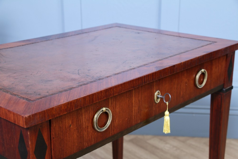 Antique 19th Century French Kingwood & Ebony Writing Table SOUBRIER View VI
