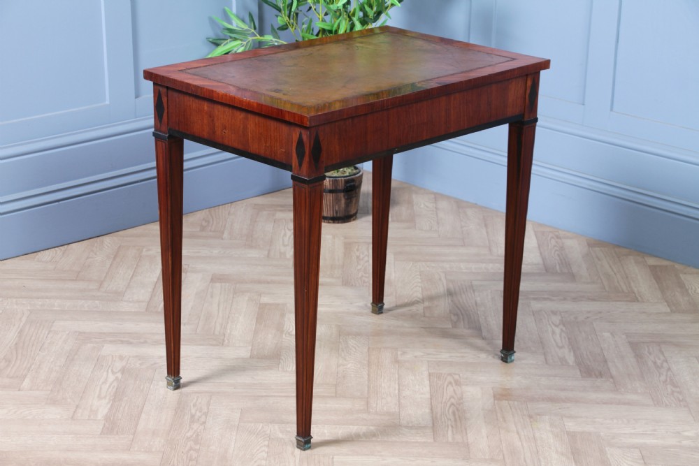 Antique 19th Century French Kingwood & Ebony Writing Table SOUBRIER View XIX