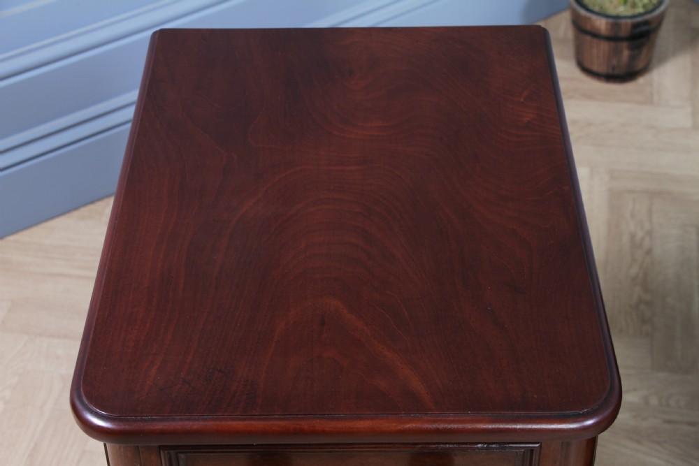 Pair of Antique Victorian Flame Grain Mahogany Bedside Cupboards Restored C1860 View VI