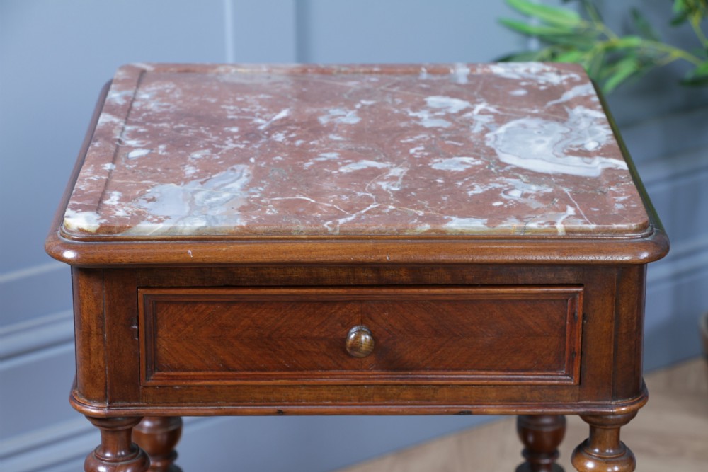 Pair of Antique French 19th Century Parquetry Walnut Bedside Cupboards C1890 View XIV