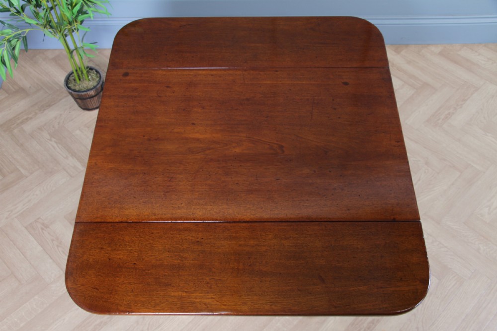 Antique Original Georgian Mahogany Pembroke Pedestal Dining Table View XV