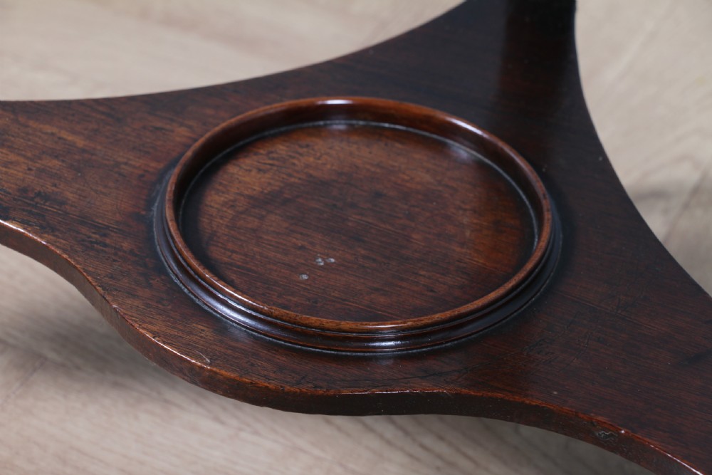 Antique Georgian Mahogany Inlaid Corner Occasional Table View XII