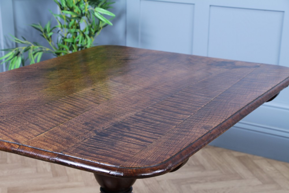 Antique Georgian Country Fiddle back Oak Flip Top Dining Table and 5 Matching Chairs 1798 View VI